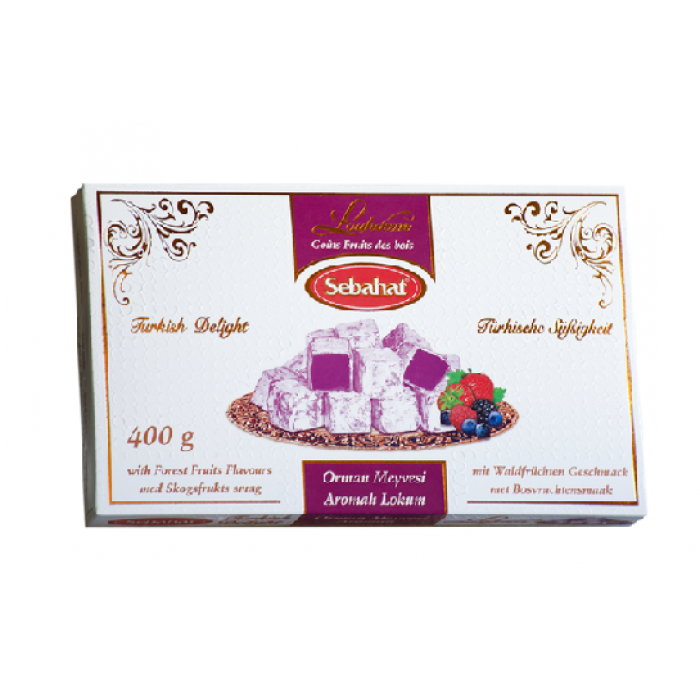 Turkish sweets with forest berry flavor "Sebahat", 400g