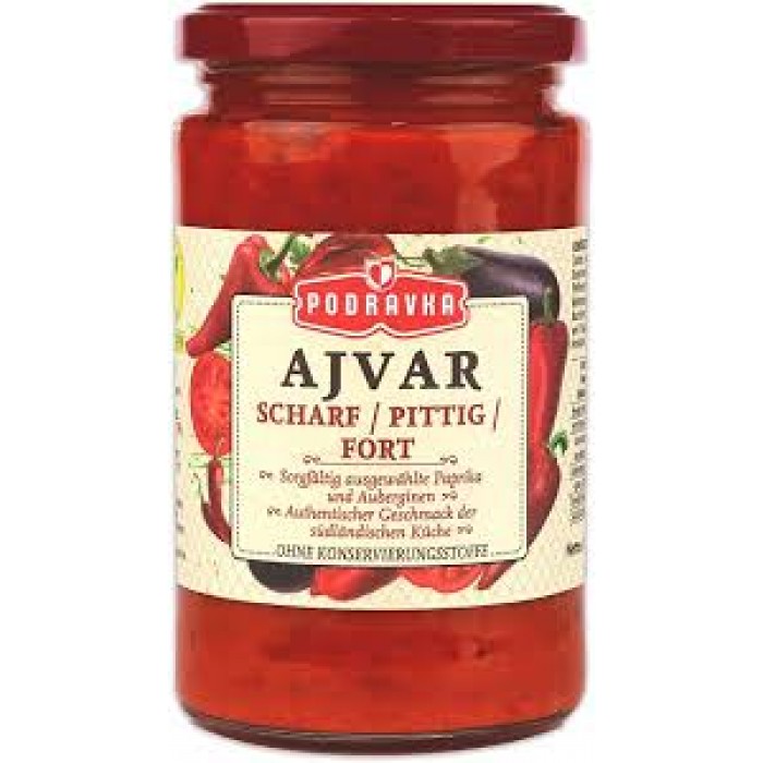 Spicy paprika and eggplant puree "Ajvar", 370g