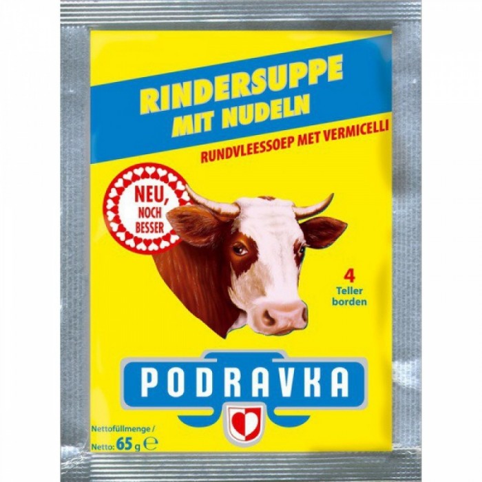 Beef-flavored soup with vermicelli "Podravka", 65g