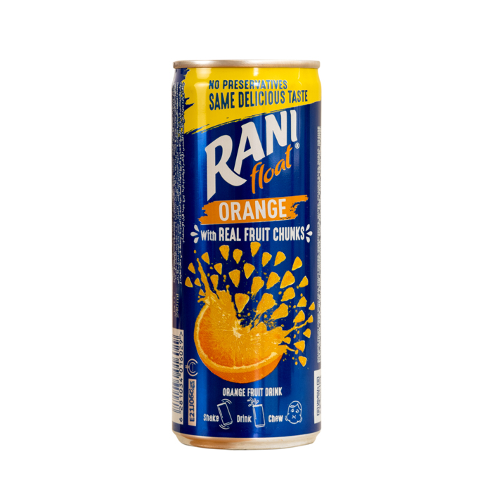 Juice orange drink with real fruit pieces "Rani"
