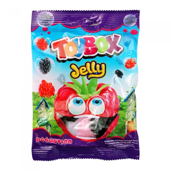 Berry flavored gummies raspberry "Toybox" 80g.