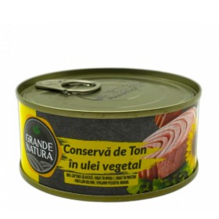 Tuna in vegetable oil "Grande Natura", 160g