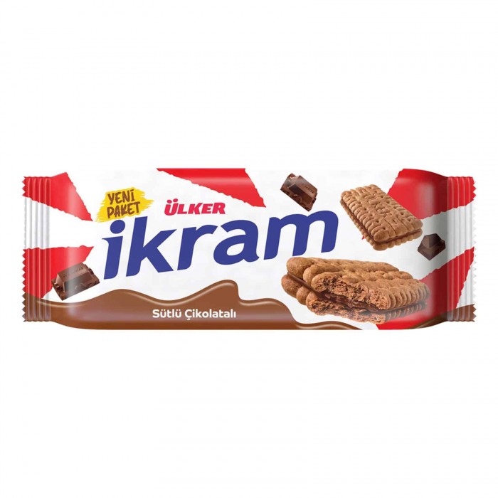 Chocolate cookies with chocolate cream "IKRAM", 84g